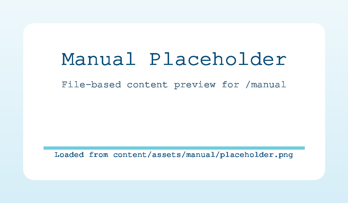 Placeholder manual screenshot